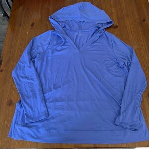 LIVI for Lane Bryant Purple Lightweight Long Sleeve Hoodie - 14/16